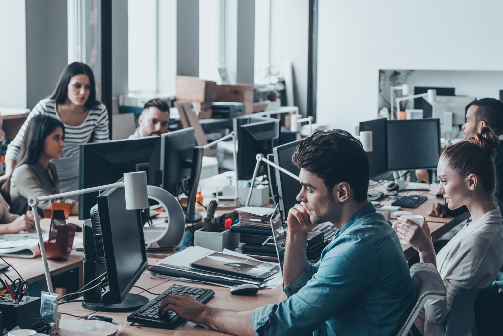 people working on their computers