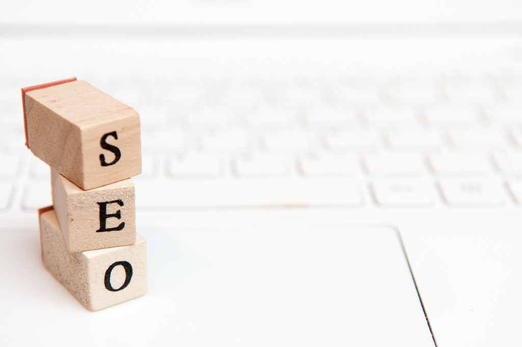 Wooden blocks with the word SEO