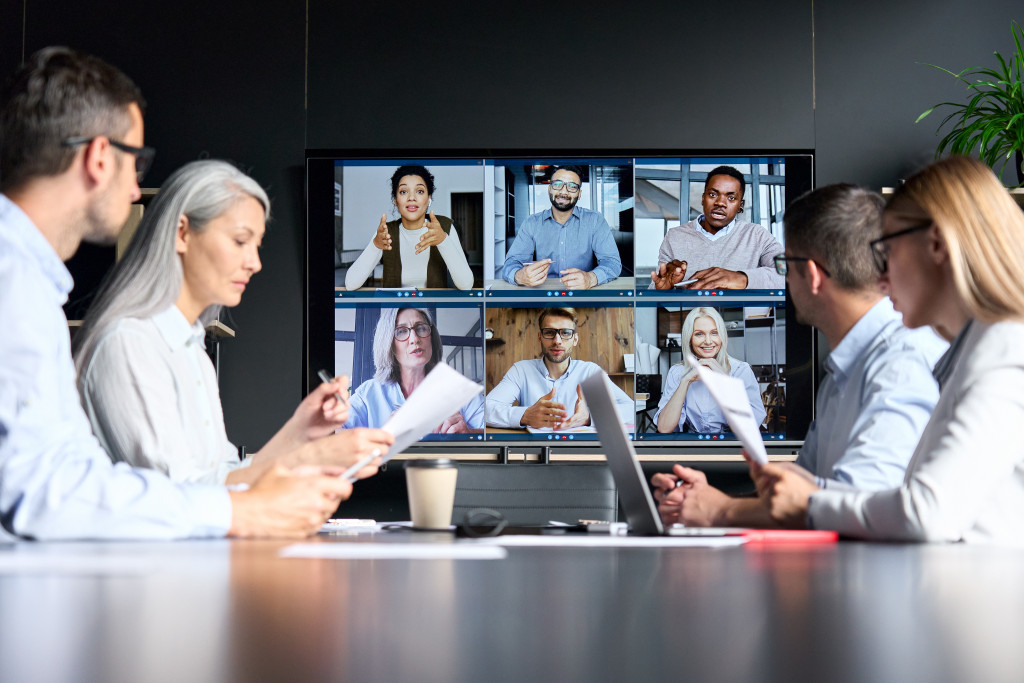 hybrid work setup of workers